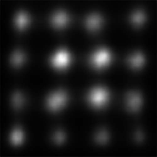 Saliency map for DVAP on oriented line image