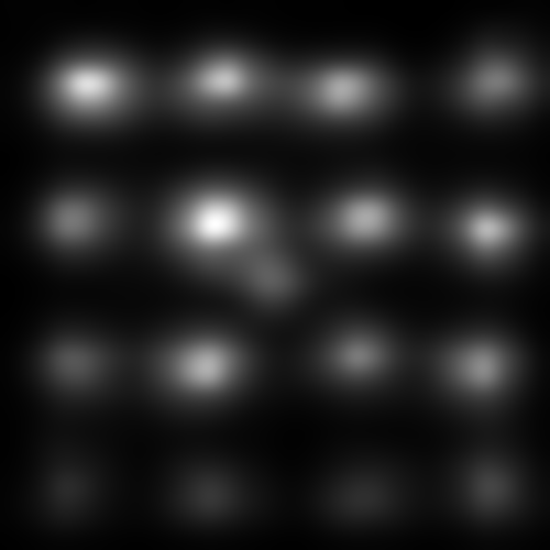 Saliency map for SAM on oriented line image